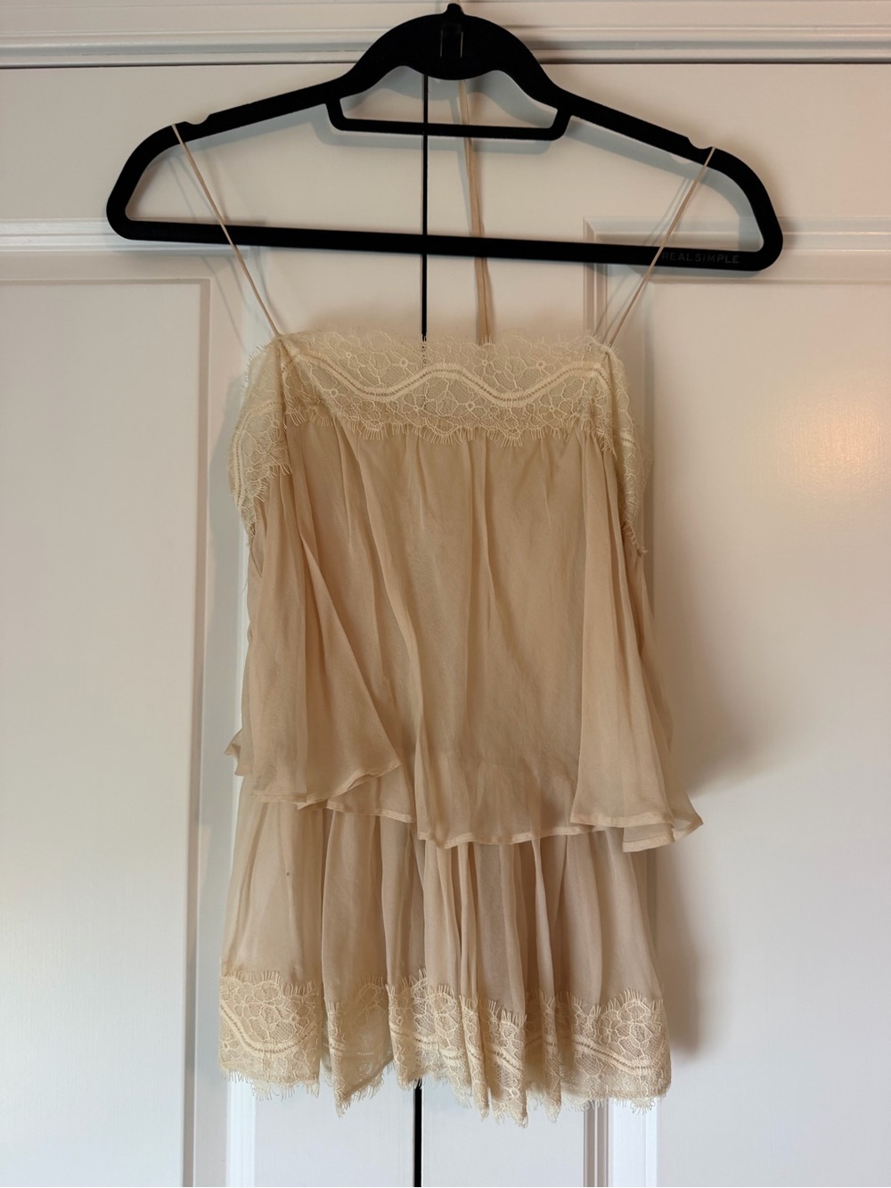 Women’s Lace-Trim Camisole Tank Top - Cream